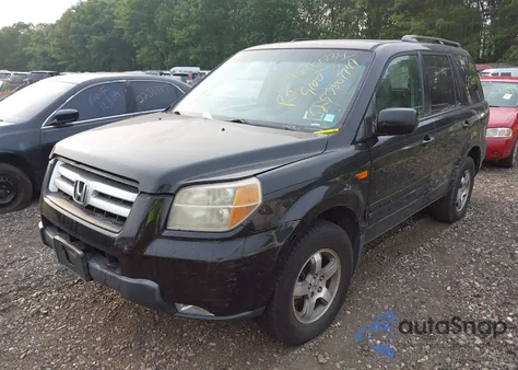 2007 Honda Pilot Ex-L из США, поврежденный, VIN 2HKYF18587H529782